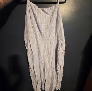 Striped Sleeveless Jumpsuit